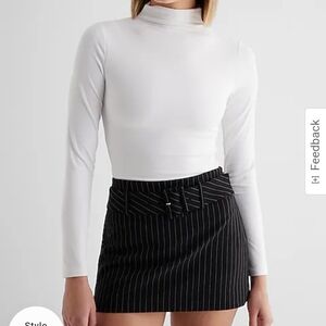 Body Contour High Compression Mock Neck Long Sleeve Bodysuit XS